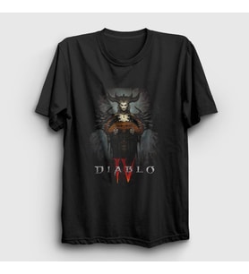 Presmono Unisex Siyah Lilith Oyun Diablo IV 4 T-Shirt 433800tt