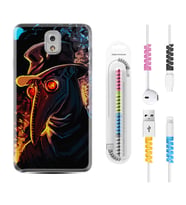 Samsung Note 3 4 5 8 9 20 Ultra 10 Lite Kılıf Kablo Koruma Spiral Silikon Karga 1616