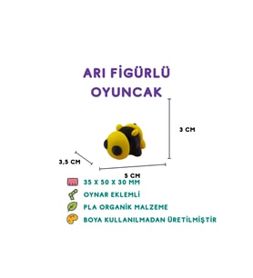 Tombul Arı Figür - 3D Sevimli Böcek Oyuncağı