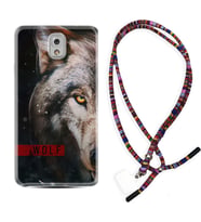 Samsung Note 3 4 5 8 9 20 Ultra 10 Lite Kılıf Boyun Asklı Rasta Silikon Wolf Eyes 1758