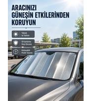 Araba Güneşliği Alüminyum Yansıtıcı Yüzeyle Etkili Isı Koruması
