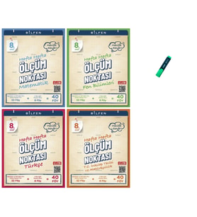 LGS 8. Sınıf Ölçüm Noktası Matematik Fen Türkçe ve İnkılap 4 Kitap