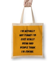 Sarcasm Funny Comment Quotes Gift - Sarcastic Women And Men Humorous Saying Bez Çanta Uzun Saplı
