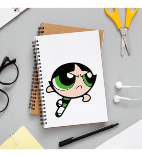 Power Puff Girls Buttercup Tasarımlı Defter