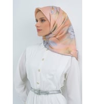 Armine Saf İpek Sura Eşarp-2026 İlkbahar-Yaz- 950500D (Somon)