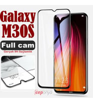 Galaxy M30S Ekran Koruyucu Ekranı Tam Kaplayan Kenarları Kırılmaya Dayanıklı Cam Koruyucu