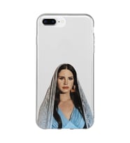 Iphone 7 PLUS - 8 PLUS Uyumlu Lana Del Rey Tasarımlı Şeffaf Telefon Kılıfı