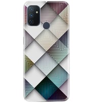Kılıfland One Plus Nord N10 Kılıf Silikon Resimli Kapak Triange Zig Zag Stok 858