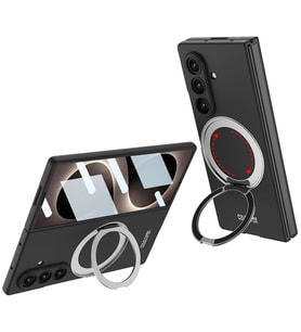 Galaxy Z Fold 8 Ultra Kılıf M-safe Şarj Özellikli Zore Kıpta Yüzüklü Kamera Korumalı Kapak