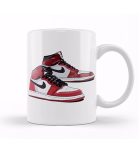 Air Jordan 1 Michael Jordan Old School Kicks Kupa Bardak Porselen