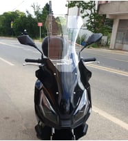 MOTOCAM Kanuni Seha 125 Ön Cam 2022-2026 Model 78cm Şeffaf Renkli 4mm UZUN