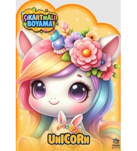 Unicorn Zamanı - Çıkartmalı Boyama Kitabı