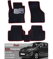 PEUGEOT 3008 (2008-2017) Uyumlu EVA Paspas Tam Set–Araca Özel,Oto Paspas