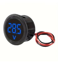 Dijital Voltmetre DC4-100V Mavi Araç Karavan Motorsiklet Yat Tekne