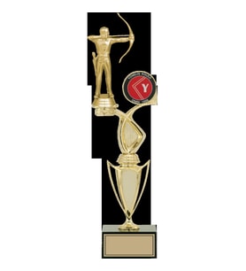 ODAK KUPA - Figürlü Kupalar - Okçu Figürlü Kupalar FG-043 C - 40 cm