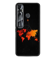 Tecno Spark 6 6 Go 8C 8 Pro 7 7 Spark 9 Pro Kılıf Desemli Silikon İz Bırakan Uçak 1778