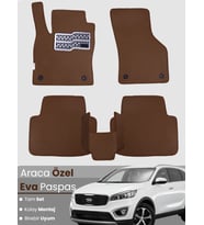 KİA SORENTO 5 KİŞİLİK (2015-2021) Uyumlu EVA Paspas Tam Set–Araca Özel,Kolay Montaj,Su Geçirmez