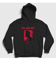 Presmono Unisex Siyah Starboy The Weeknd Kapüşonlu Sweatshirt 158881tt