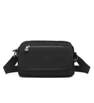 Smart Bags Postacı Kadın Çantası Krinkıl Kumaş 3166 (Siyah)