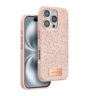 Onegif Apple İphone 16 Pro Bright Simli Kapak - Pembe