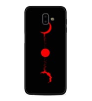 Samsung J6 Plus J7 Prime J7 Pro M20 Kılıf Desenli Silikon Red Moon 1710