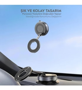Vakumlu Manyetik Araç İçi Telefon Tutucu