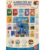 Tatil Seti 24'lü Etkinlik Kavram Boyama Dikkat Matematik 4-7 Yaş Stitch Hediyeli