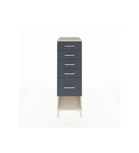 Kronos Dolap 5 Çekmeceli 44x59x134 Aytaşı-Antrasit