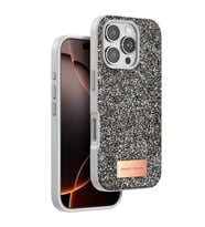 Onegif Apple iPhone 16 Pro Max Bright Simli Kapak - Gümüş