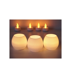 Üçlü Tealight Mumluk Seti