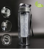 Gri Renkli Detokslu SAN (BPA FREE) Matara / 500 ml
