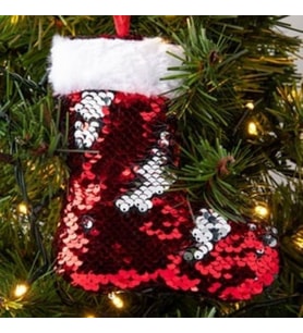 Yılbaşı Noel Baba Çizmesi Pullu 15 Cm 1 Adet