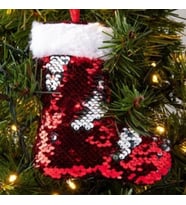 Yılbaşı Noel Baba Çizmesi Pullu 15 Cm 1 Adet