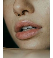 2 Adet Paslanmaz Kararmaz Tragus Kıkırdak Helix Septum Rook Nose Yarım Halka Cerrahi Çelik Piercing