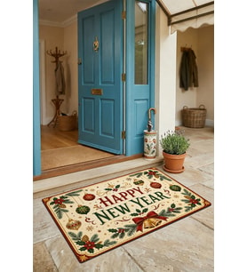 Valerine Life Kapı Önü Paspası 45x70cm iç Dış Mekan Yeni Yıl Ürünleri Noel Süsleri Sıcacık Noel
