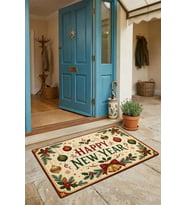 Valerine Life Kapı Önü Paspası 45x70cm iç Dış Mekan Yeni Yıl Ürünleri Noel Süsleri Sıcacık Noel