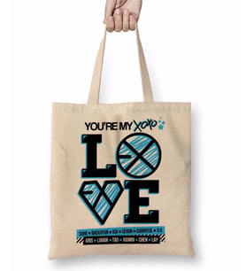 Exo Xoxo Love Bez Çanta Uzun Saplı