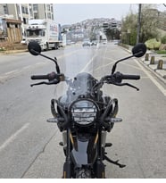 MOTOCAM Royal Enfield Himalayan 450 Ön Cam 2023-2026 Model 49cm Şeffaf Renkli 4mm