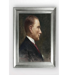 Gümüş Çerçeveli Atatürk Tablo a575