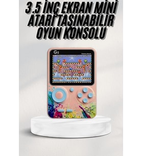 3 İnç Ekran 500 Oyunlu Game Box Mini Taşınabilir Oyun Konsolu