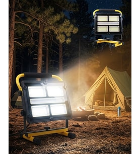 Solar ve USB Şarjlı Güçlü LED Çalışma Lambası Ayarlanabilir Açılı Kamp Feneri