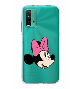 Xiaomi Poco M3 Uyumlu Kapak Minnie Mouse Tasarımlı Şeffaf Silikon Kılıf
