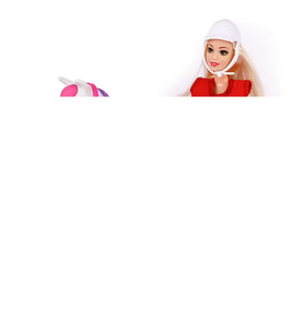 Jasmine Atlı Bebek Beyaz-Pembe