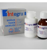 İntegra Diş Hekimliği Fakültesi Öğrencileri İçin Soğuk Tamir Akriliği 80 gr Akrilik + 50 ml Likit (Pembe)