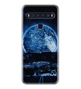 TCL 10L 10 Plus 10SE 20E 20SE 30SE L7 Kılıf Desemli Silikon Mavi Gece 1605
