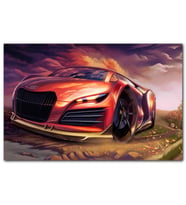 Cakatablo Dijital Sanat Audi R9 Görseli MDF Tablo