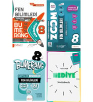Günay Yayınları Güncel 8. Sınıf Fen Bilimleri Bumerang Zoom Ve 32 Haftalık Deneme Seti Yeni Nesil (Çok Renkli)