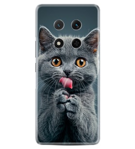 Honor Magic 7 Lite Kılıf Boutique Baskılı Resimli Komik Kedi Pcode -008