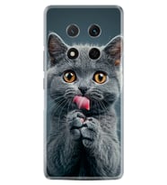 Honor Magic 7 Lite Kılıf Boutique Baskılı Resimli Komik Kedi Pcode -008