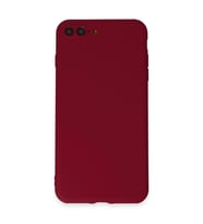 Apple İphone 7 Plus Kılıf First Silikon - Bordo